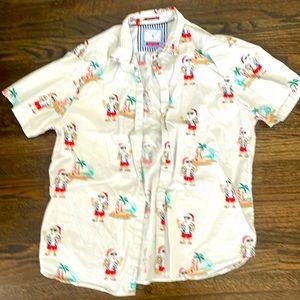 Denim & Flower Christmas theme Hawaiian shirt